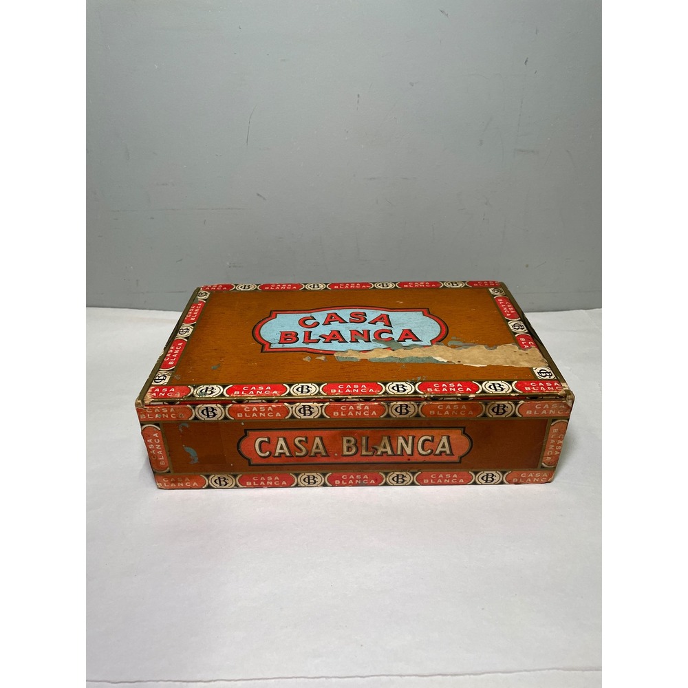 Casa Blanca Cigar Box Hole In Head 5¢ Mild Cigars